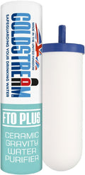 Coldstream FTO Plus Water Filter Cartridge - Dependable for Easy Installation as a Berkey Replacement - Ceramic Gravity Filter For Stainless Steel Systems-Ruum Studio Home