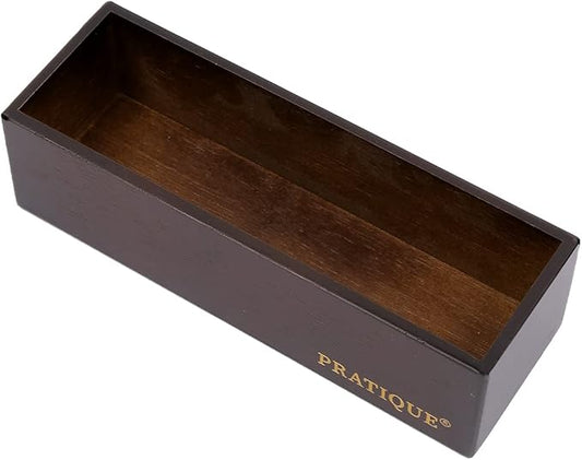 Bamboo Drawer Organizer - Kitchen Utensil Organizer Silverware Tray Cutlery Holder，Office Desk Supplies and Accessories,8.9 * 3 * 2.6,Nut-brown-Ruum Studio Home