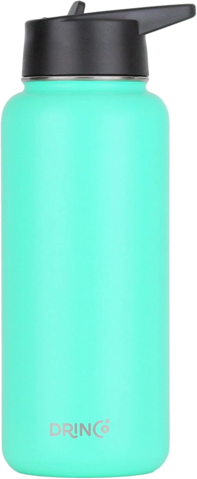 DRINCO Stainless Steel Water Bottle Spout Lid Vacuum Insulated Double Wall Water Bottle Wide Mouth (40oz 32oz 22oz 18oz 14oz) Leak Proof Keeps Cold or Hot (32 oz, 32oz Teal)-Ruum Studio Home