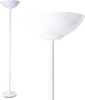Super Bright Floor Lamp 8000LUMEN - DIMMABLE 30K Energy-Efficient Standing Lamp with Cement Base, for Living Room and Bedroom - Matte Finish, Modern and Elegant Design (White)-Ruum Studio Home