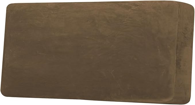 H.VERSAILTEX Velvet Stretch Individual Couch Cushion Cover Plush Cushion Slipcover for Loveseat Sofa Cushion Furniture Protector Seat Cushion Sofa Cover (1 Piece Sofa Cushion Cover, Bronze Brown)-Ruum Studio Home