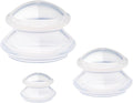 3pcs Cupping Therapy Set-Professional Silicone Cupping, Suitable for Facial Body Massage/Deep Myofascial Release/Pain Relief/Muscle Relaxation & More (Clear,3pcs)-Ruum Studio Home