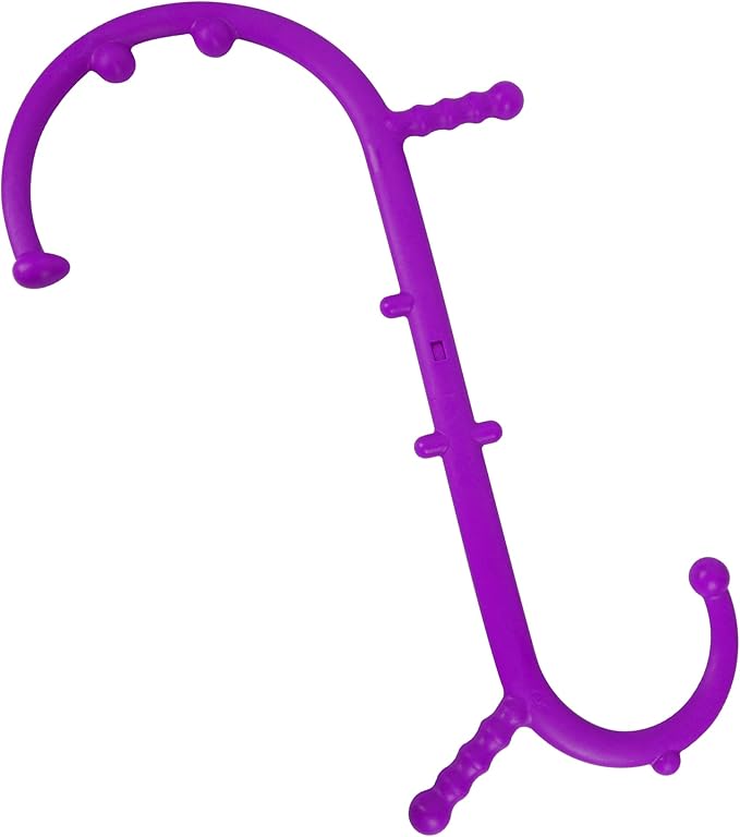 Massage Trigger Point Cane, Muscle Release Tool Self Massage Hook Cane, Handheld Back, Neck, Shoulder, Leg and Feet Massager Rod, Body Deep Tissue for Men & Women, Purple-Ruum Studio Home