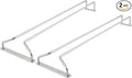 Soro Essentials- 16" Glass Hanging Stemware Rack Chrome Plated Set of 2- Wine Glass Hangers Under Shelf Cabinet Wire Wine Holder Storage Hanger for Cabinet Kitchen Bar or Home-Ruum Studio Home
