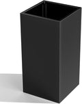 Tall Metal Cube Planter for Outdoor Plants 15" L x 15" W x 30" H, Heavy Duty Steel Planter Box with Removable Insert Shelf, Rectangular Planters for Porch, Garden, Yard, Hotel (Black)-Ruum Studio Home