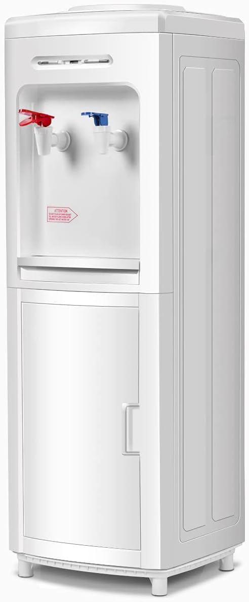 SAFEPLUS Top Loading Water Cooler Dispenser, Hot & Cold Freestanding Water Cooler Holds 5 Gallon Bottles Perfect for Home Office School UL & Energy-Saving Approved-Ruum Studio Home