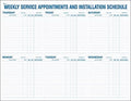 Weekly Service Appointment Pad, 22" x 17"-Ruum Studio Home