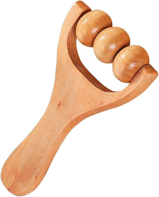 Relax Massage Ball Roller,Multi Functional Handheld Wooden Total Body Massager, Wooden Roller Massager Tool,1 Pieces.-Ruum Studio Home