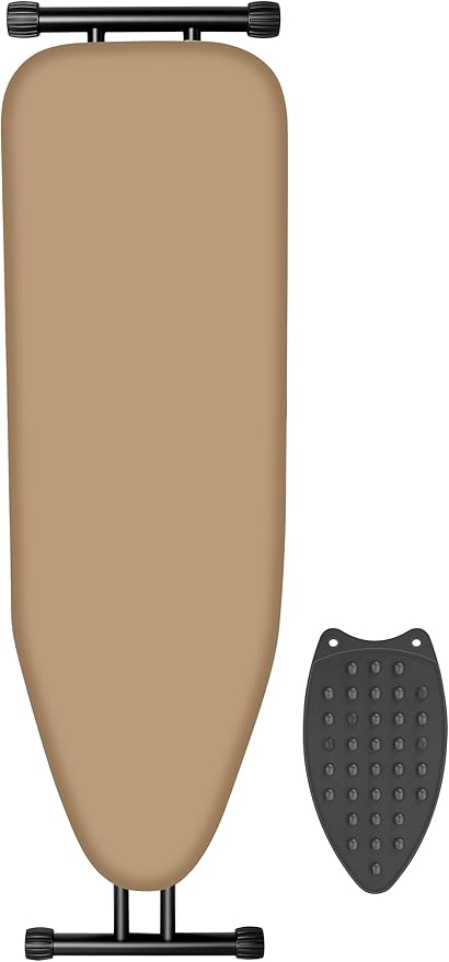 Ironing Board with Heat Resistant Cover, 43x13 Compact and Space Saver Iron Board,Height Adjustable,Easy to Fold,Stable Structure-Ruum Studio Home