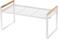 PATIKIL Kitchen Cabinet Shelf Organizer, Wood Counter Shelf Stackable Storage Shelf For Cupboard, Pantry, Corner, Under Sink - White-Ruum Studio Home