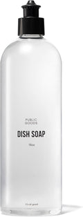 Public Goods Natural Dish Soap | Kitchen Soap | Plant-Based & Vegan Friendly | Clear Dish Detergent Liquid | Concentrated Formula | Made in USA | Mandarin Basil | 16 Fl Oz-Ruum Studio Home