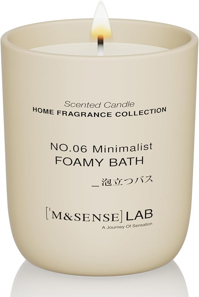 M&SENSE Natural Soy Candle| Fruit Nectar | 5.3 oz | Minimalist Scented Candle for Relaxation, Gifting, Home Décor | for Bedroom, Office, Party Small-Ruum Studio Home