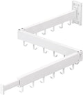 Clothes Drying Rack,Laundry Space Saver Wall Mounted,Retractable,Collapsible(Tri-Fold), White Color Rack Clothing-Ruum Studio Home