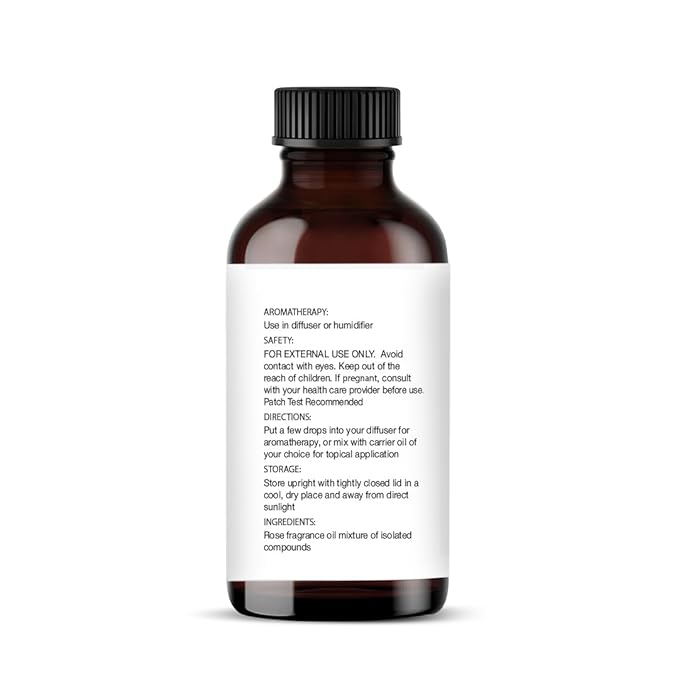 Majestic Pure Rose Essential Oil with Glass Dropper - 1 Fl Oz - 100% Pure and Natural Rose Oil - Premium Grade Essential Oils for Diffuser, Aromatherapy, Soap and Candle Making-Ruum Studio Home