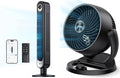 Dreo Smart Tower Fan WiFi Voice Control, Compatible with Alexa/Google & Fans for Home Bedroom, Table Air Circulator Fan for Whole Room, 12 Inch, Black-Ruum Studio Home