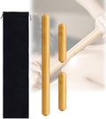 3PCS 100% Natural Solid Bamboo Massage Sticks,GuaSha Bamboo Massage Rollers for Back,Legs,Full Body,Deeply Deep Tissue Massage,Muscle Relax,Body Shaping,Portable Therapy Set(with Storage Bag)-Ruum Studio Home