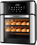 Air Fryer Oven 1800W, 12.7QT Capacity, Touchscreen Panel, Automatic Shut-Off – Black & Stainless Steel – Mondial-Ruum Studio Home