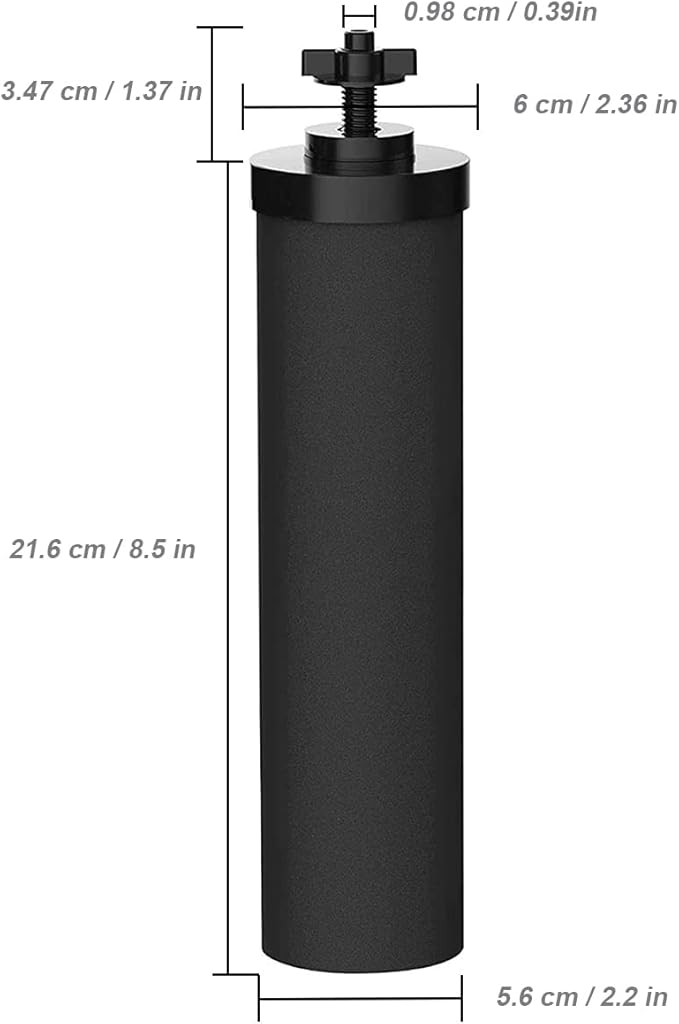 Huining 4PCS Black Filters for Purification Unit Filter Replacement Household Bucket Filtration System Gravity Water Filter System Purifier Survival-Ruum Studio Home