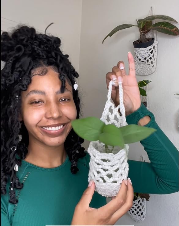 3PK Wall Planters for Indoor Plants, Macrame Plant Hanger | Wall Planter, Plant Hanger, Hanging Planter (3PK, for 4 inch Pot)-Ruum Studio Home
