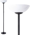 Super Bright Floor Lamp 8000LUMEN - DIMMABLE 30K Energy-Efficient Standing Lamp with Cement Base - for Living Room and Bedroom - Matte Finish, Modern and Elegant Design (Black)-Ruum Studio Home