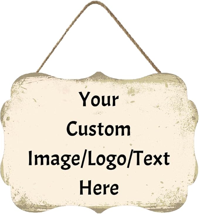 Personalized Custom Wooden Signs with Any Text Name for Home Door Man Cave Bar Family Farmhouse Decorative Home Kitchen Rustic Wall Decor-Ruum Studio Home