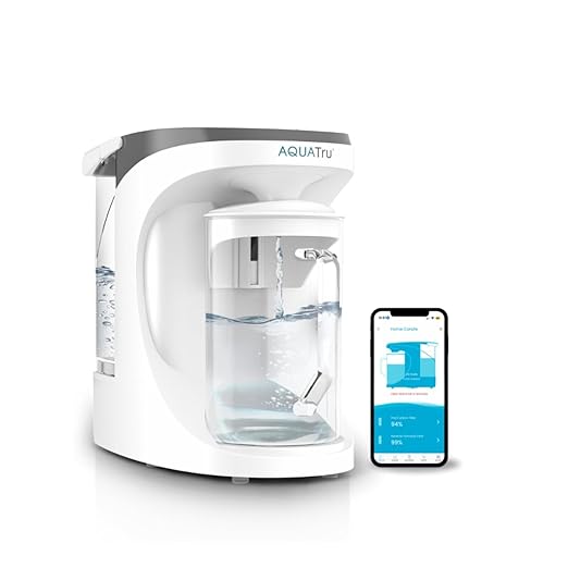 AquaTru Carafe Smart | Countertop Water Purifier for PFAS and Other Contaminants with Exclusive 4-Stage Ultra Reverse Osmosis Technology (No Plumbing or Installation Required) | BPA Free-Ruum Studio Home