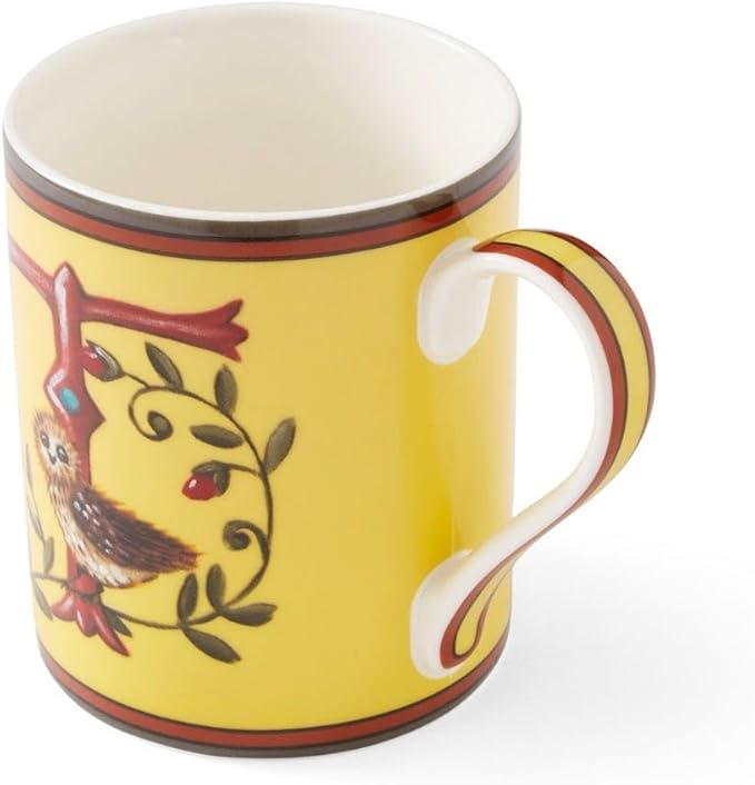 Spode Kit Kemp Alphabet Mug - Letter T Monogram in Fine China, 12oz Ceramic Coffee Cup for Hot Drinks, Personalized Drinkware for Unique Gifts, Dishwasher Safe Tea or Coffee Mug - Gift Box Included-Ruum Studio Home