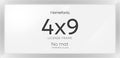 Homeforia 4x9 Business License Frame, High End Metal 4 x 9 Silver Certificate Frame with Real Glass, 9x4 Document Frames for Wall or Tabletop, 4 by 9 Picture Frames, Tempered Glass, Wall Kit, Set of 1-Ruum Studio Home
