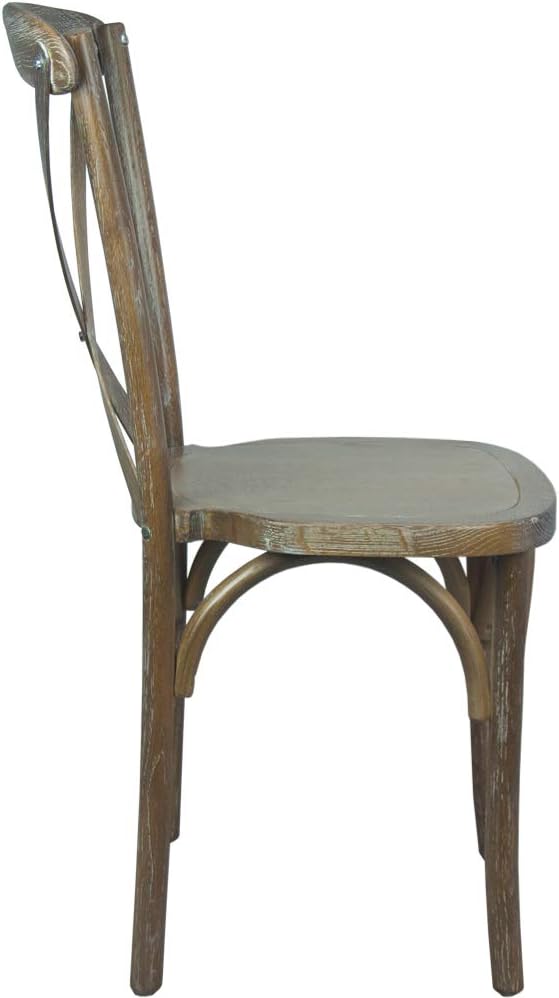 EMMA + OLIVER Medium with White Grain X-Back Chair-Ruum Studio Home