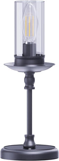 Vintage Cordless LED Candle Table Lamp Rechargeable Battery Powered Lamp, Touch Control, Metal Finish, Suitable for Bedroom, Dining Room, Wedding, Thanksgiving, Christmas, Wedding, Party, Birthday-Ruum Studio Home