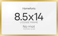 Homeforia 8.5x14 Marriage License Frame Gold, High End Metal 8.5 x 14 Marriage Certificate Frames, 8.5by14 Picture Frame for Wall & Tabletop, 8.5 by 14 Photo Frames, Tempered Glass, Wall Kit, Set of 1-Ruum Studio Home