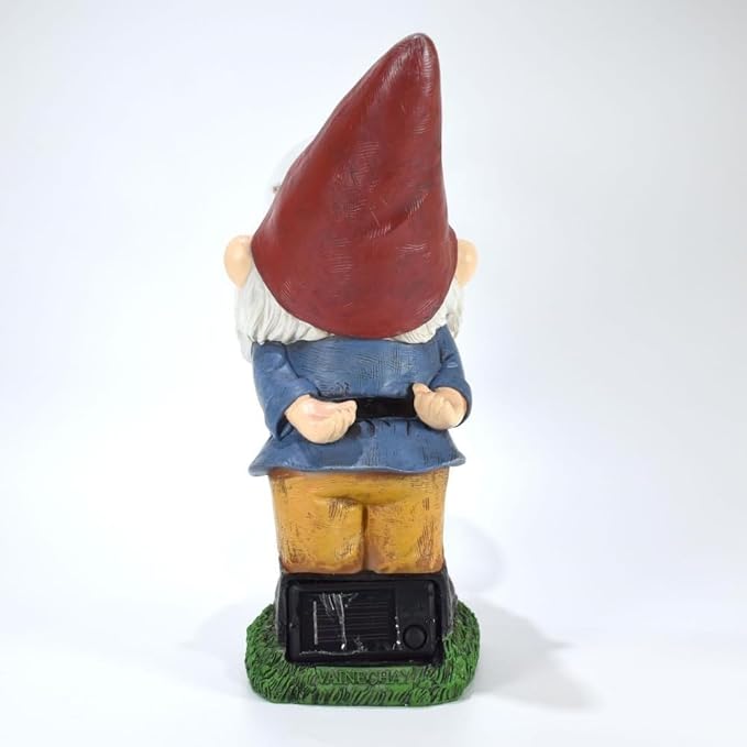 Garden Gnomes Outdoor with LED Solar Light - 11’’Spring Gnomes Decorations for Home/Yard/Patio with Lantern - Solar Garden Statues (Bubble Gnome)-Ruum Studio Home