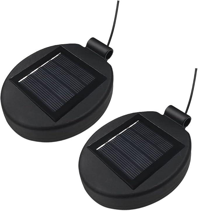 Solar Lantern Light Replacement Top for Flower Light ,LED Solar Panel Lantern Lid Replacement Part for Outdoor Flower DIY Garden Patio Decor (2PCS)-Ruum Studio Home