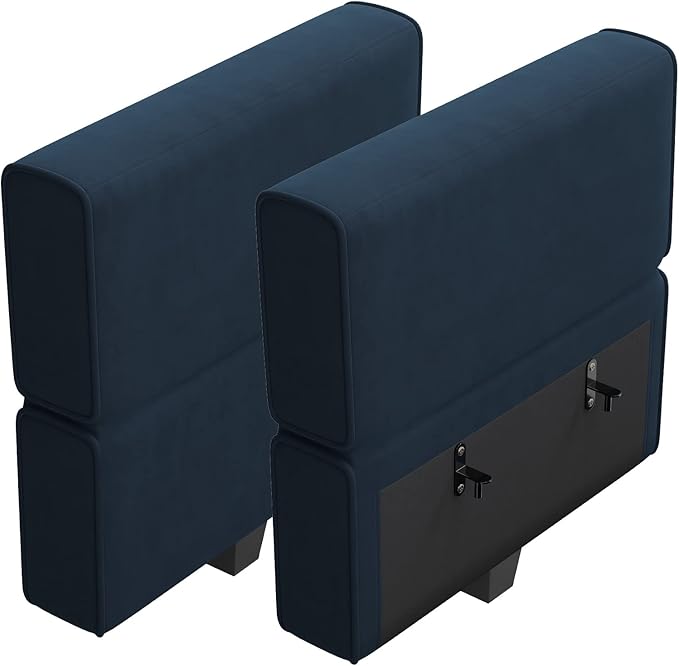Belffin Modular Sofa Armrest Backrest Module for Modular Sectional Sofa Couch Side Armrest, Backrest Velvet Blue-Ruum Studio Home