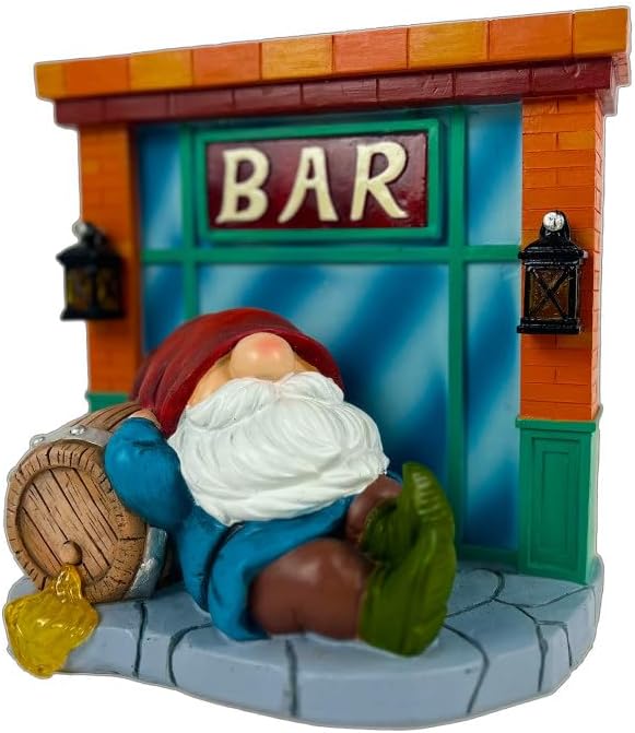 WINTS Garden Gnomes Solar Lights,Solar Gnomes Outdoor,Funny Garden Gnomes Decoration for Lawn,Balcony,Yard,Patio Gnome Gifts for Mom,Men-Ruum Studio Home