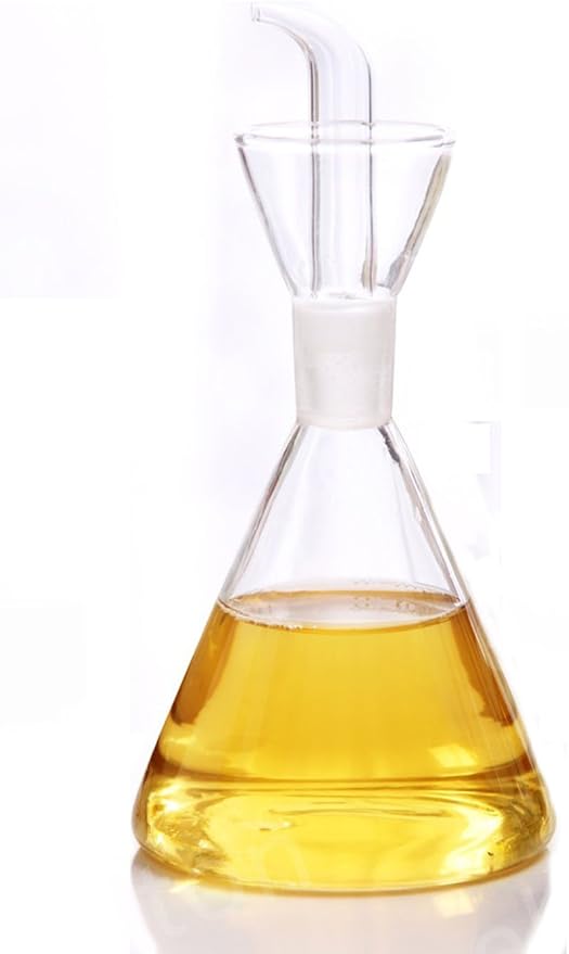 ELETON Olive Oil Dispenser Bottle Glass with No Drip Bottle Spout -Pourer Dispensing Bottles for Kitchen - Olive Glass Dispenser to Control Cooking Vegetable Oil and Vinegar(8 oz)-Ruum Studio Home