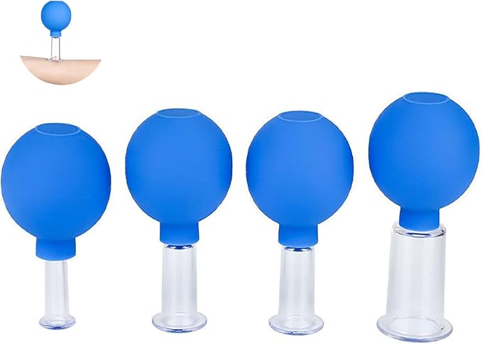 Facial Cupping Therapy Set Plastics, Eye Face Vacuum Massage Anti Cellulite Cup - Silicone, for Beauty Body Cup Lymphatic Fascia Massager-Ruum Studio Home