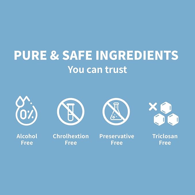 Mouthwash for Kids P113+ Peptide Anti Cavity Mouth Rinse Alcohol Free for Teeth and Gums Safe Oral Hygiene for Newborn to Toddler 11.08 fl oz (11.08 Fl oz, Mint(for Adult))-Ruum Studio Home