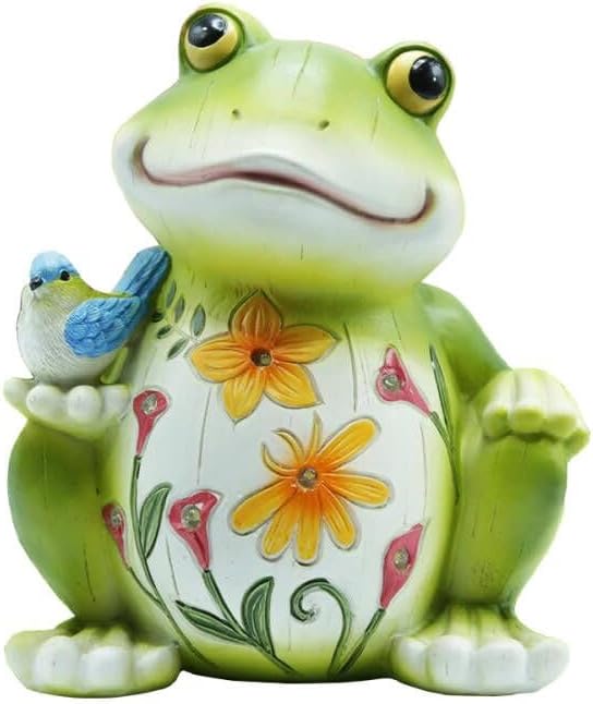 Solar Outdoor Frog Statue Lighting, Waterproof Frog Statue Light,Outdoor Lighting, Decorations for Patio,Yard,Lawn, Porch, Ornament-Ruum Studio Home