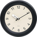 Kesin Wooden Wall Clock 12 Inch Silent Non Ticking Wall Clocks Battery Operated Simple Modern Small Analog Clocks Decorative for Kitchen, Living Room, Home,Bedroom, Office (Black)-Ruum Studio Home