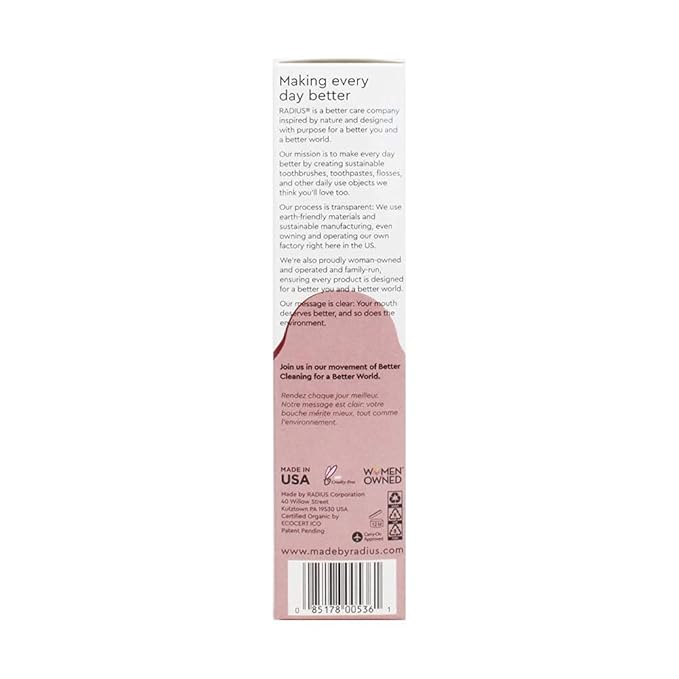 RADIUS USDA Organic Toothpaste 3oz Non Toxic Chemical-Free Gluten-Free Designed to Improve Gum Health & Prevent Cavity - Clove Cardamom - Pack of 2-Ruum Studio Home