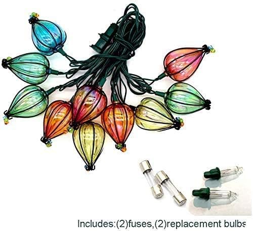 11FT Multicolor String Lights with 10 Bulbs, UL Listed Connectable Waterproof Decorative LED Lights Hanging for Backyard Patio, Indoor/Outdoor for Christmas Wedding Party Festival Lighting-Ruum Studio Home