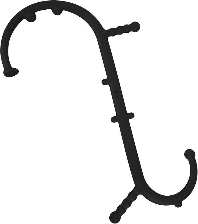 Massage Trigger Point Cane, Muscle Release Tool Self Massage Hook Cane, Handheld Back, Neck, Shoulder, Leg and Feet Massager Rod, Body Deep Tissue for Men & Women, Black-Ruum Studio Home