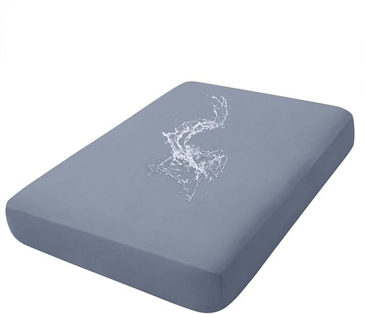 hyha Waterproof Couch Cushion Covers, Stretch Sofa Couch Seat Slipcover for Dog Washable, Non-Slip Waterproof Outdoor Cushion Covers for Patio Furniture Replacement (1 Piece for Large, Grey)-Ruum Studio Home