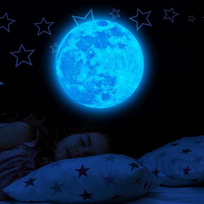 1049Pcs Glow in The Dark Stars and Moon for Ceiling, Wall Bedroom Chirldren's Room Stickers Decals Decor, Boys & Girls' Gifts-Ruum Studio Home