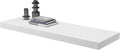 Large Floating Shelves for Wall Set of 1 Wooden Wall Shelves 30 in x 12.75 in x 2 in Room Decor Long Shelf with Invisible Wall Mount Bracket for Bedroom Kitchen Living Room White-Ruum Studio Home