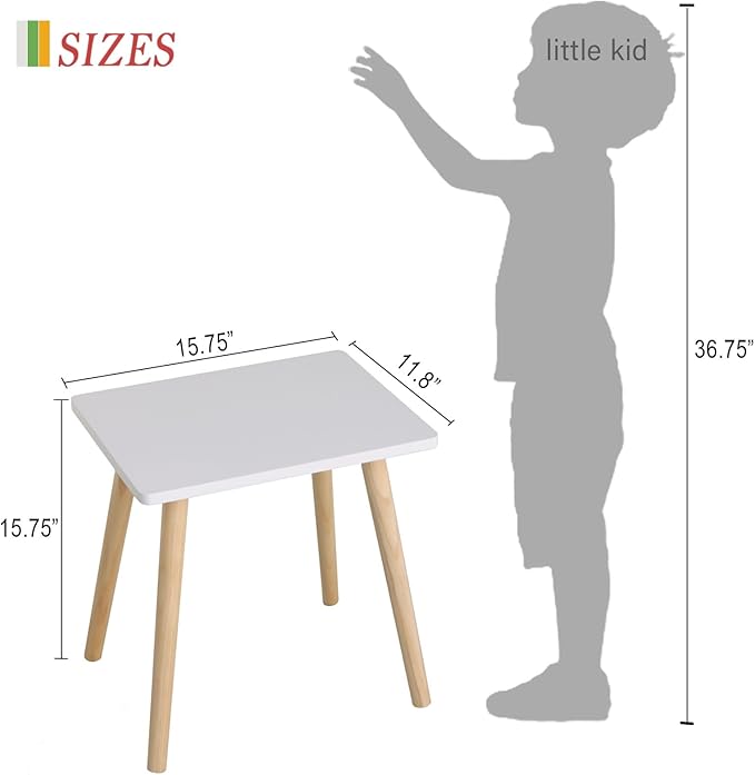 AWASEN Side Table, Small End Accent Table for Living Room Bedroom Office Small Spaces, Modern White Side Table Nightstand with Solid Wood, Easy Assembly, (White)-Ruum Studio Home