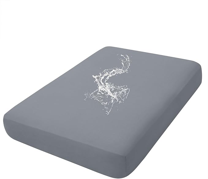 hyha Waterproof Couch Cushion Covers, Stretch Sofa Couch Seat Slipcover for Dog Washable, Non-Slip Waterproof Outdoor Cushion Covers for Patio Furniture Replacement (1 Piece for Medium, Dark Grey)-Ruum Studio Home