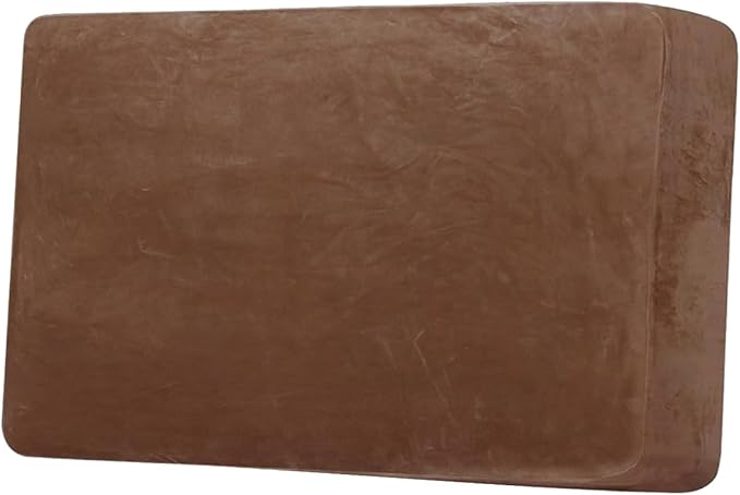 H.VERSAILTEX Velvet Stretch Individual Couch Cushion Cover Plush Slipcover for Loveseat Sofa Furniture Protector Seat Cover (1 Piece Loveseat Cushion Cover, Caramel)-Ruum Studio Home