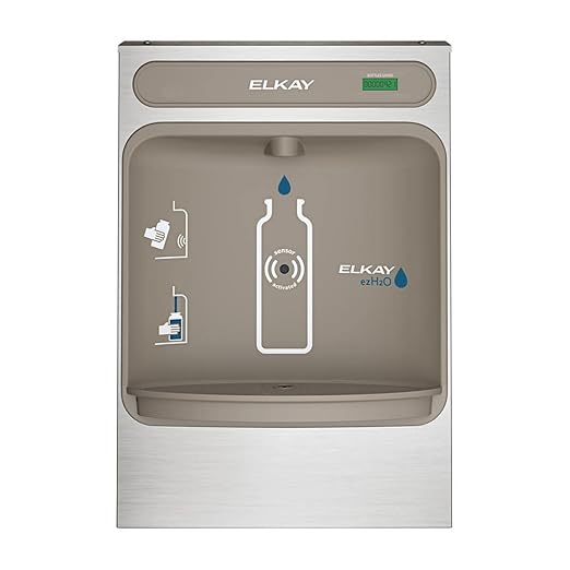 Elkay EZWSSM ELKAY COMMERCIAL Filling Station Surface Mount Stainless Steel-Ruum Studio Home